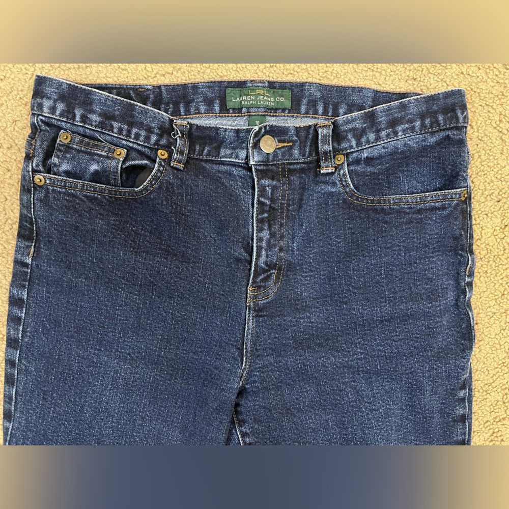 Lauren Ralph Lauren Women’s Classic Straight Blue Jeans. Size 10. - Picture 2 of 9